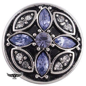 Bottoni: Modeschmuck - Druckknopf | violett – Nuovo e nell'imballaggio originale da Reinach BL venduto da PaeperLG
