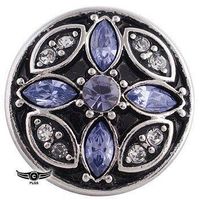 Modeschmuck - Druckknopf | violett