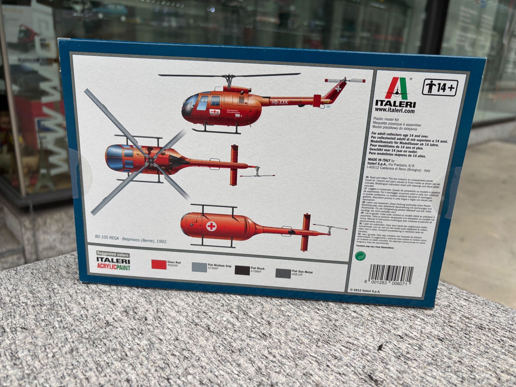 Italeri Kit di modellismo & Modellini statici: Italeri 1:32 B0 105 REGA 607 – Nuovo e nell'imballaggio originale da Chiasso venduto da Carrara-Modellismo 3