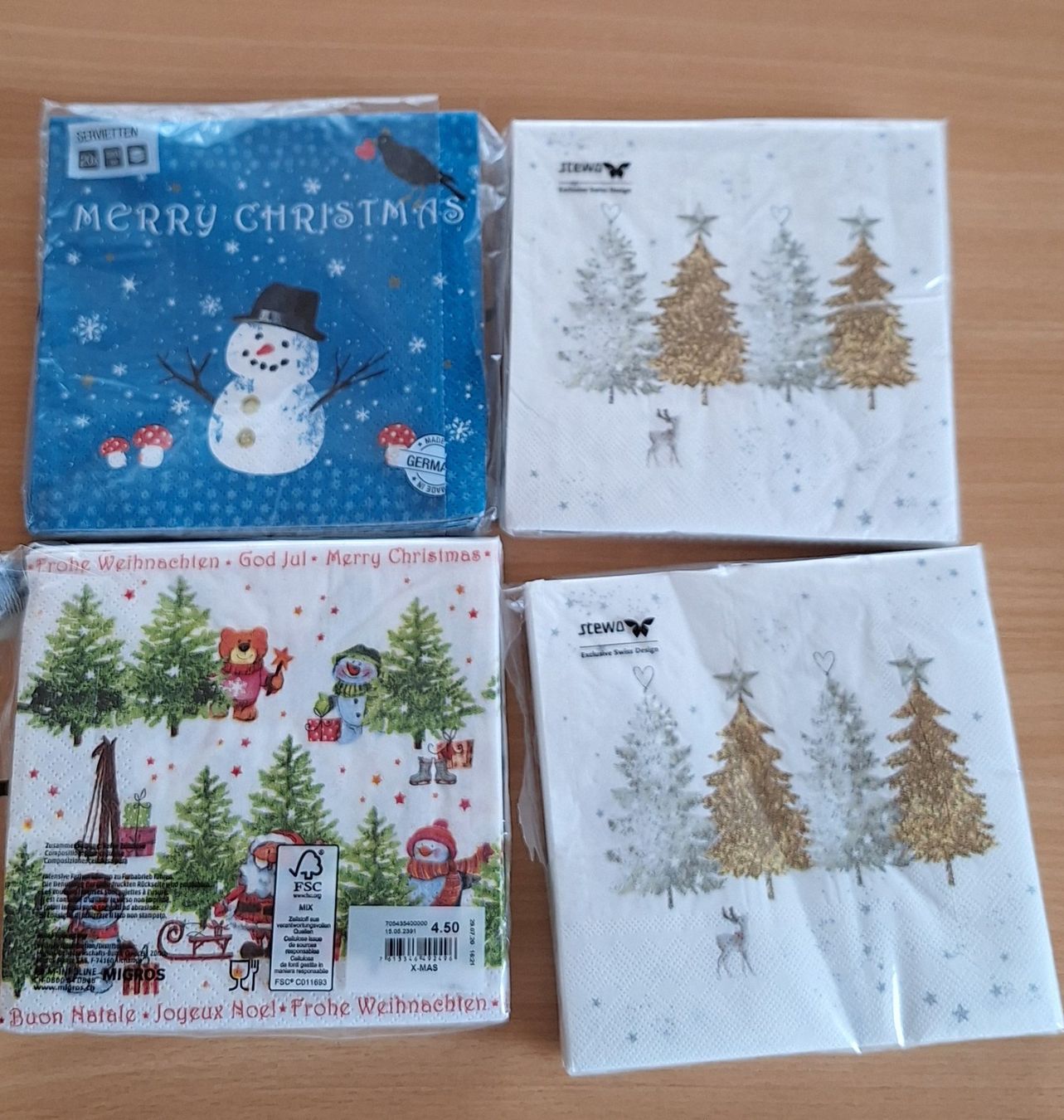 Tovaglioli: Servietten mit Weihnachtsdekor – Usato da Balzers venduto da Loona7 1