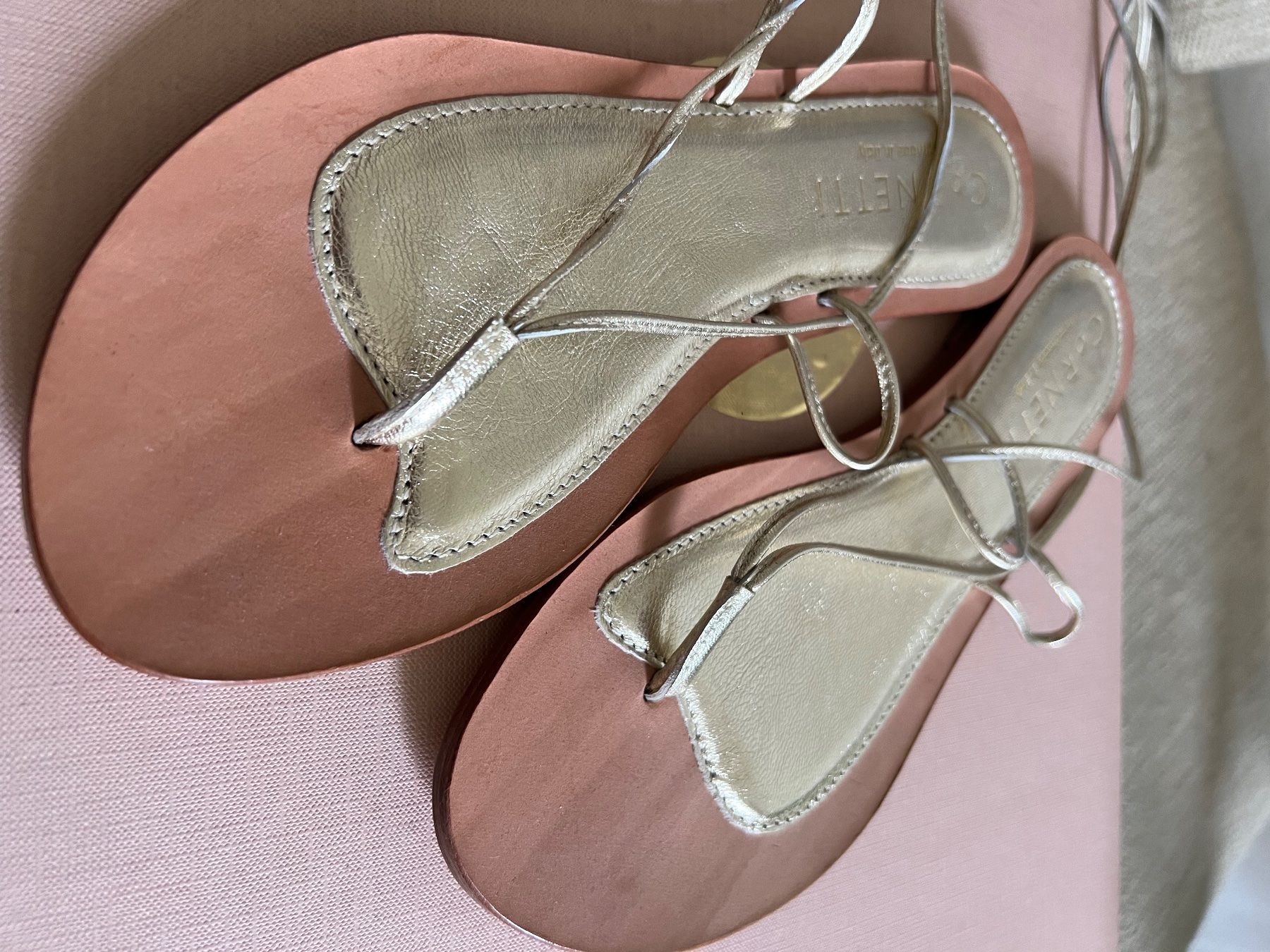 Zara Scarpe da donna: Wunderschöne Cornetti Sandalen gold – Nuovo (secondo la descrizione) da Zürich venduto da Suki. 3