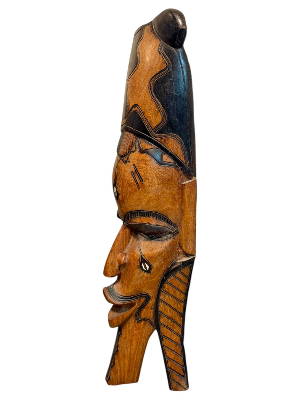 Internationale Kunst: Masque africain traditionnel en bois, parfait état! – Gebraucht aus Morges von vintix 4