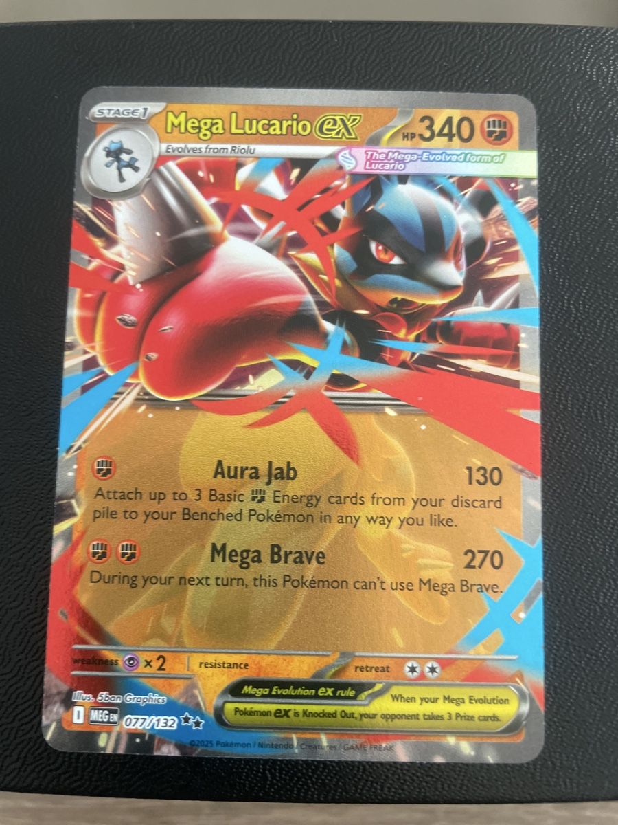 Pokémon Carte collezionabili: Pokemon Lucario ex Mega Evolution  077/132 EN – Nuovo (secondo la descrizione) da Bellach venduto da Pokemam