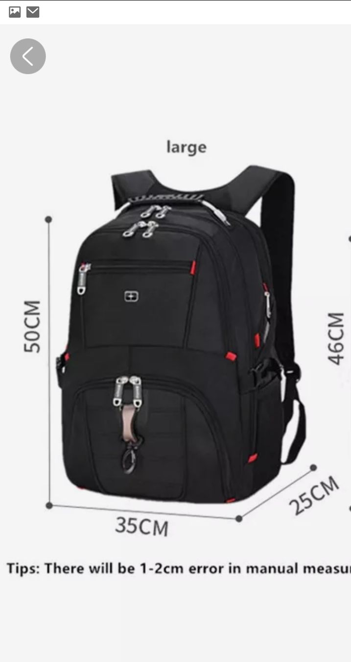 Rucksäcke: Rucksack Wandern/Schule/Ferien 35 L – Neu und originalverpackt aus St.Gallen von Kristal54 6