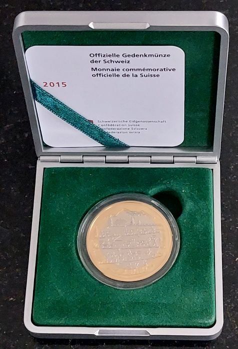 Tutti le monete: 10 Franken 2015 pp Alpabzug Box – Nuovo (secondo la descrizione) da Arch venduto da moneyswiss