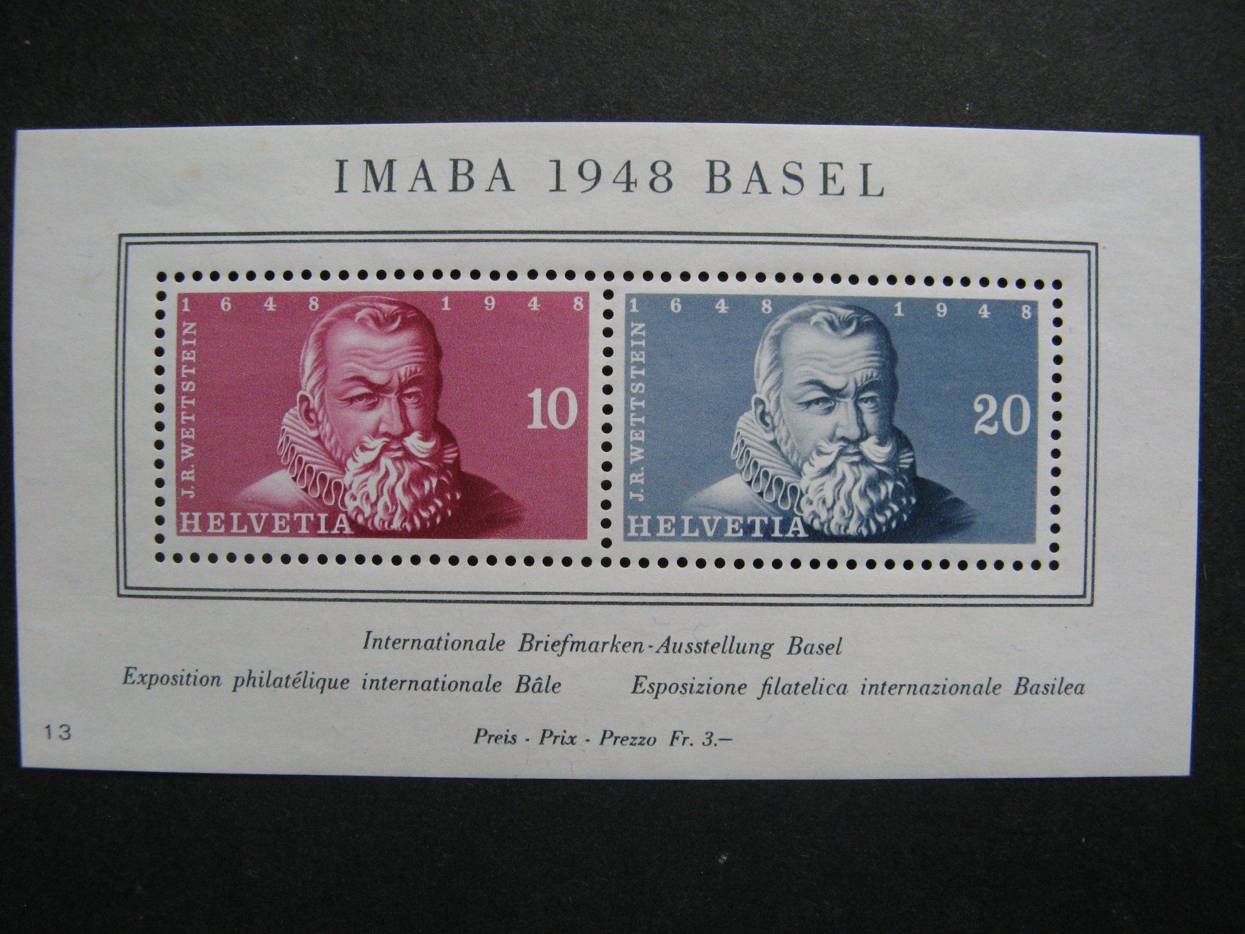 Alle Briefmarken: 1948 IMABA Basel postfrisch – Gebraucht aus Frauenfeld von Interessent1