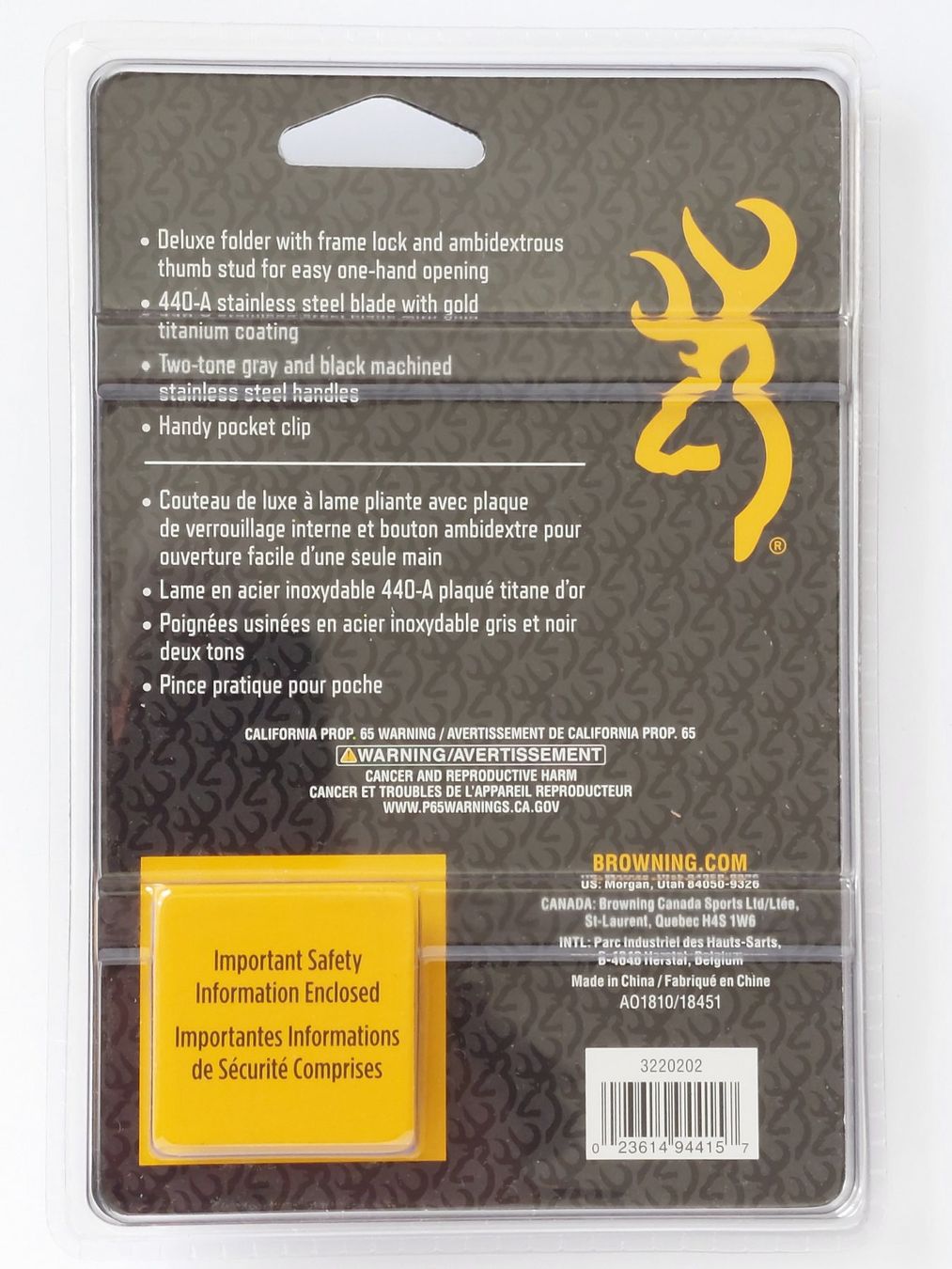 Taschenmesser: Klappmesser - Browning "Mountain Ti" – Neu und originalverpackt aus Liebefeld von Helveticus6 1