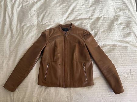 Massimo Dutti Lederjacke braun gebraucht in gutem Zustand