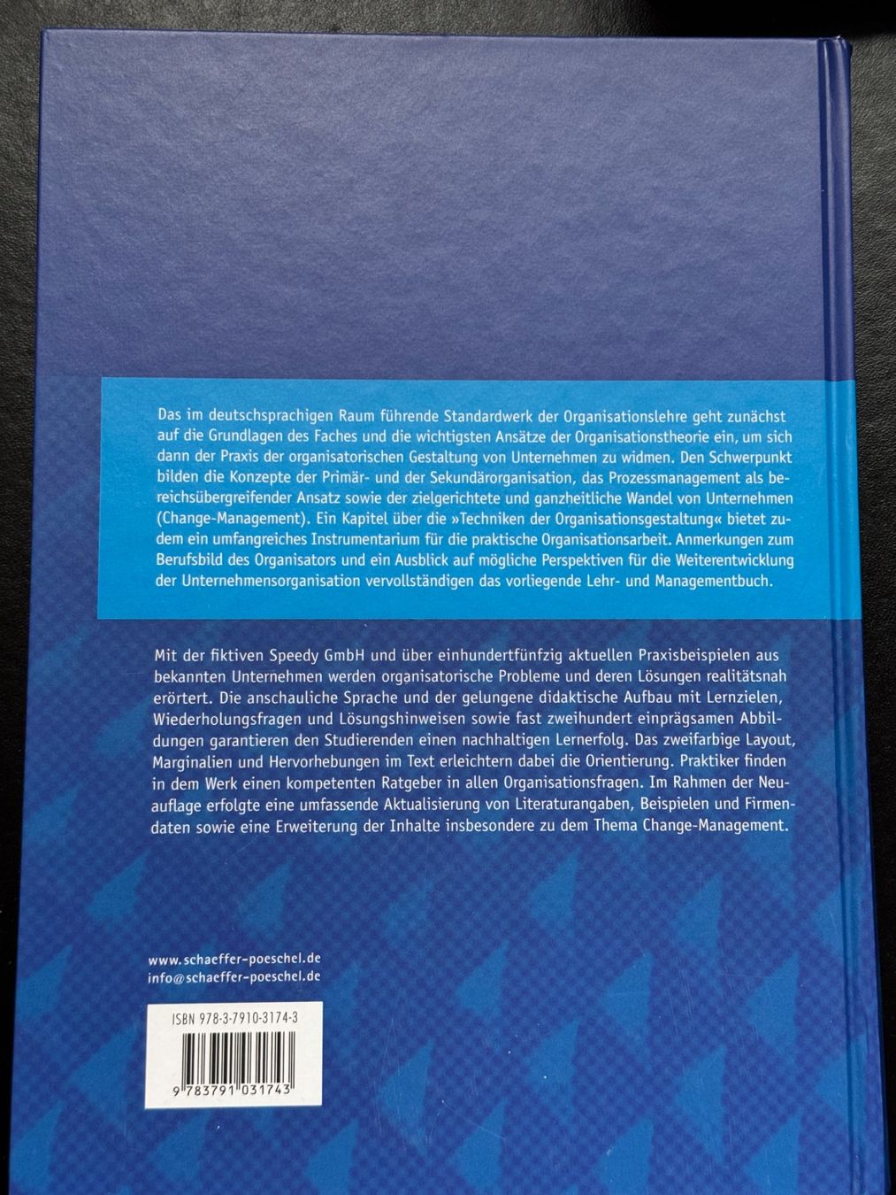 Libri: Organisation - Vahs (8. Auflage) – Usato da Luzern venduto da tim1337 1
