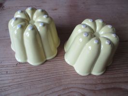 2 x Rössler Puddingform gelb klein
