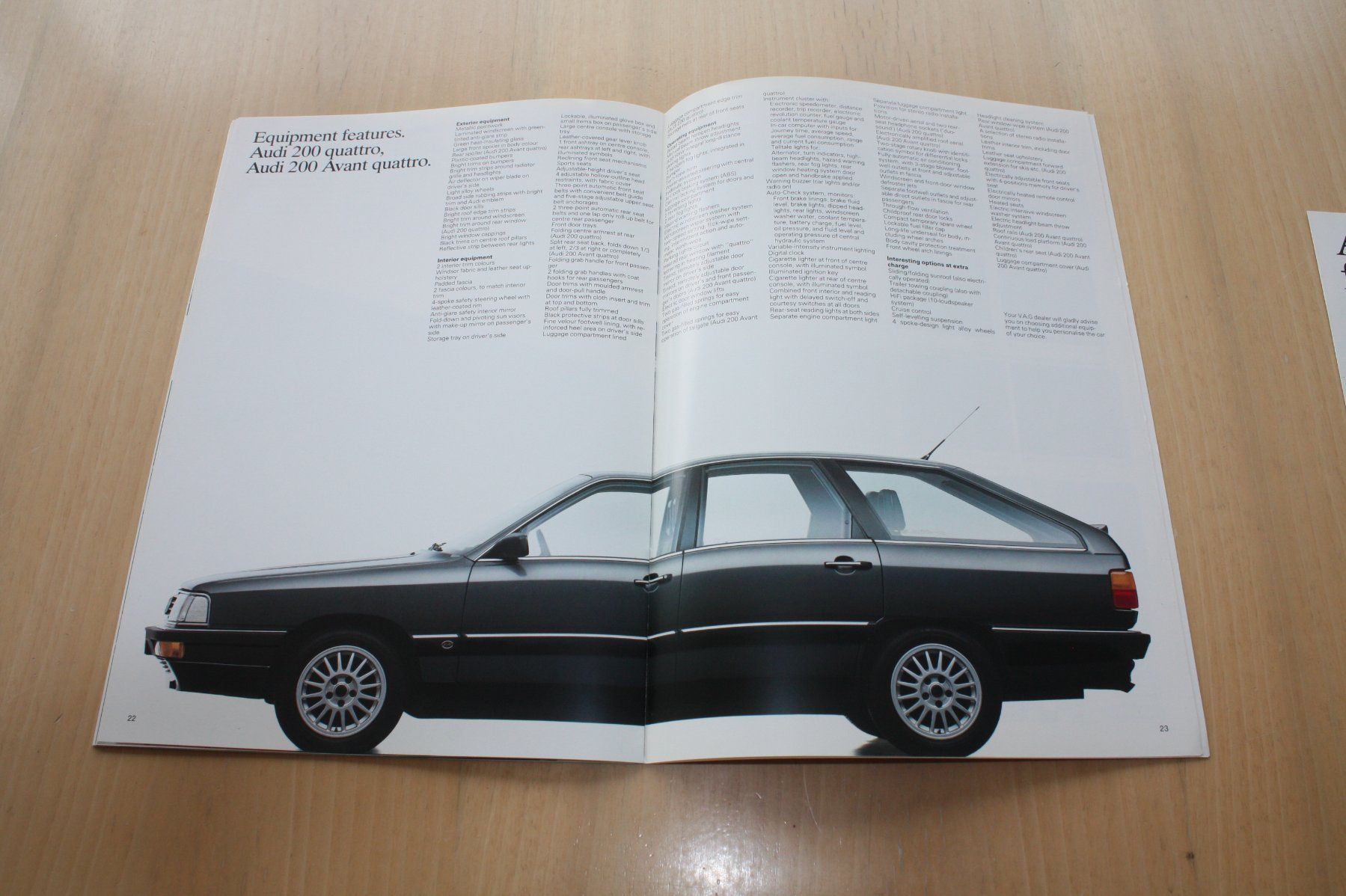 Audi Documenti: Audi 200 Prospekt 8/1985 – Usato da Wikon venduto da erwin400 7