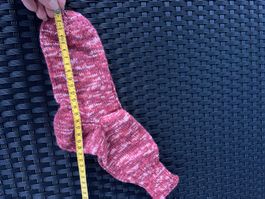 Wollsocken aus reiner wolle Rosa