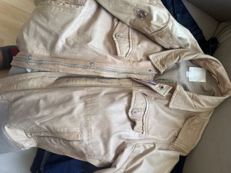 Originale Diesel Lederjacke, beige, Vintage  XL, Top!