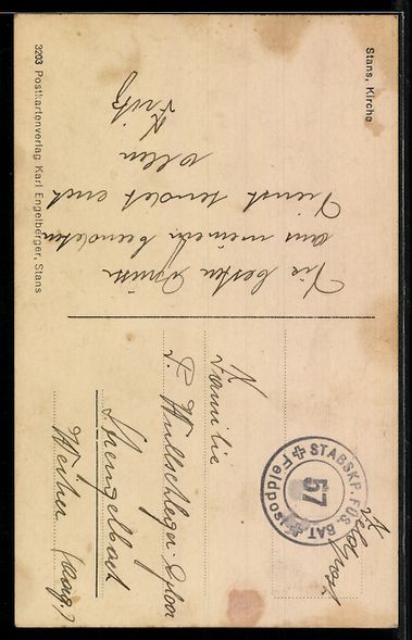 Cartoline postali: AK Stans, Kirche – Usato da Berlin venduto da bartko-reher 1