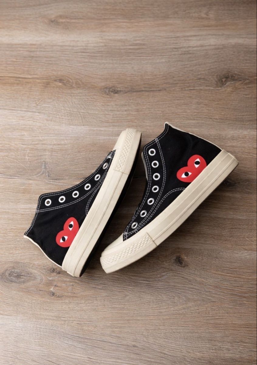Herrenschuhe: Baskets style imitation Converse x Comme des Garçons – Gebraucht aus Broc von marineee