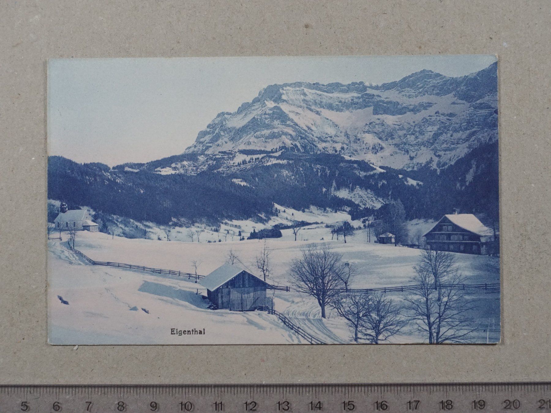Cartoline postali: Eigenthal, Winter, Luzern – Usato da Lenzburg venduto da fh1