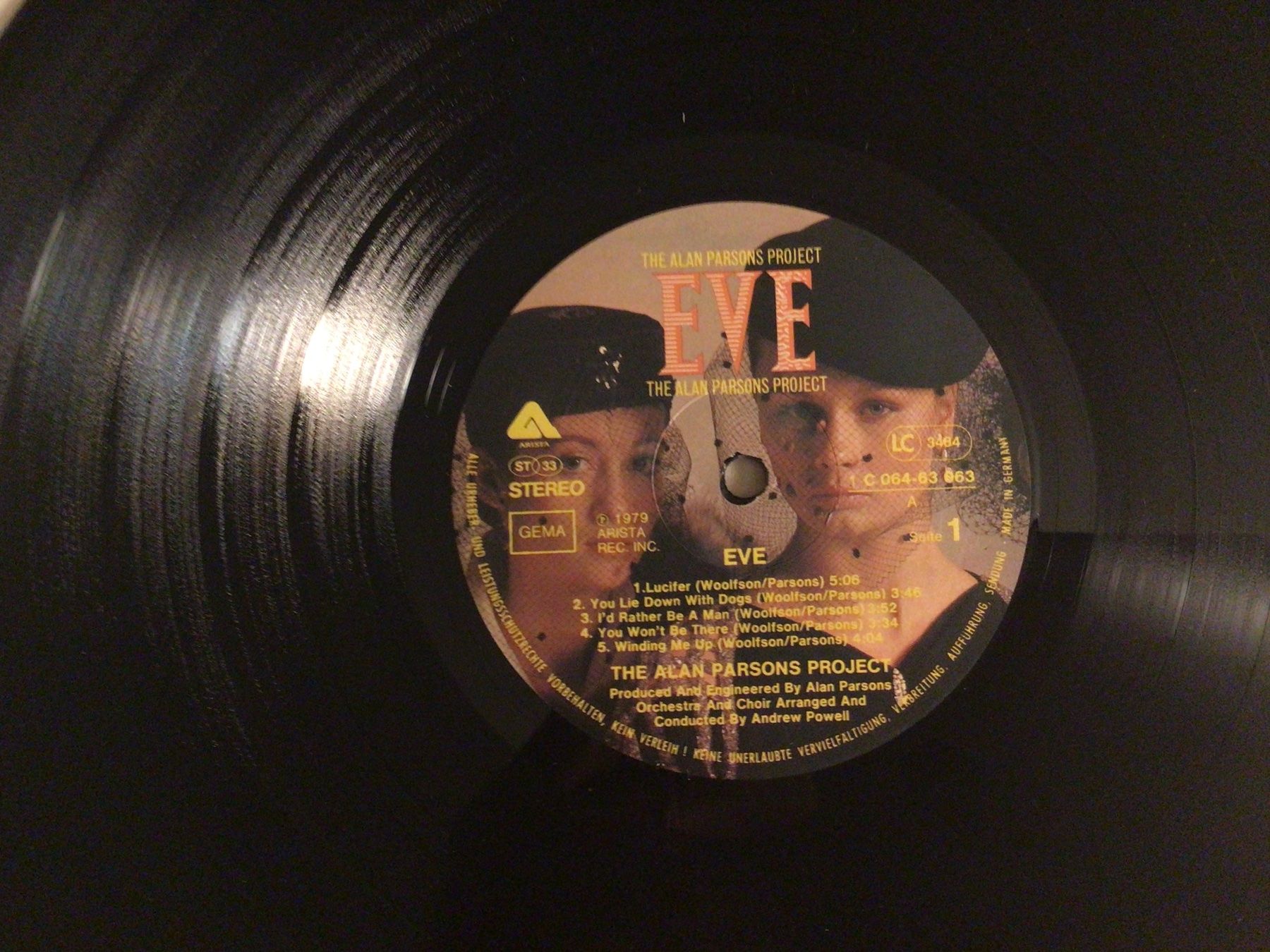 Dischi in vinile: THE ALAN PARSONS PROJECT, Eve, LP, 1979 – Usato da Steinach venduto da Quarkie 3