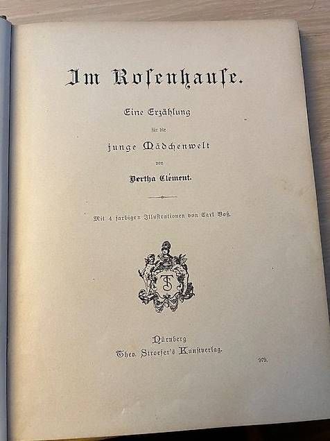 Livres: Im Rosenhause / Bertha Clément – D'occasion à Eschlikon TG par Farewell01 2