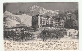 AK 1905, Grande Hotel Caux und Die Rochers de Naye, Rarität