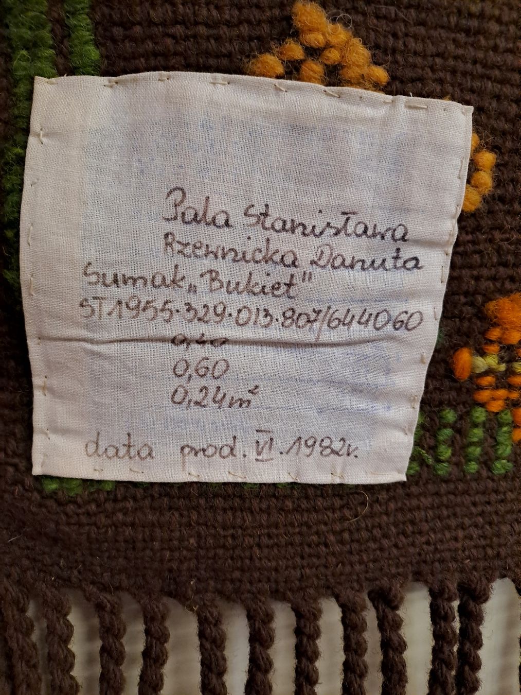 Tapis: Handgeknüpfter Wandteppich 1982 – Neuf (Voir description) à Uznach par Walaylatiere 2