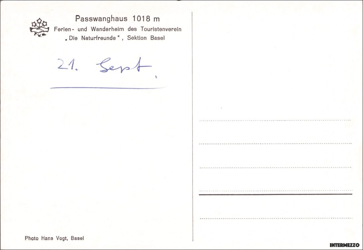 Cartoline postali: Passwang SO // Fluh Passwanghaus 1018 m. – Usato da Basel venduto da intermezzo12 1