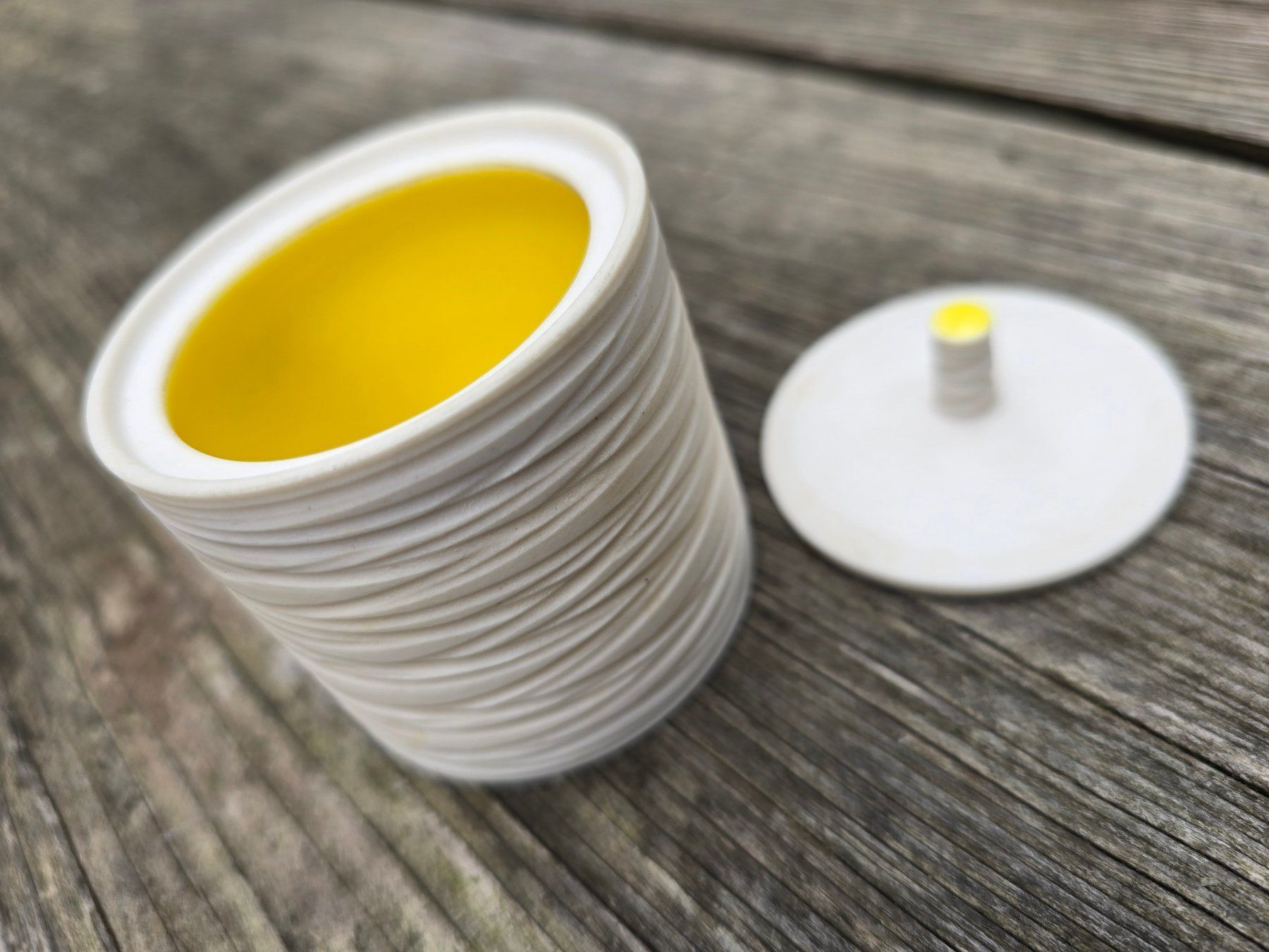 Zuccheriere: Porzellan: Dose mit Deckel – Usato da Romanshorn venduto da Rachacha 1