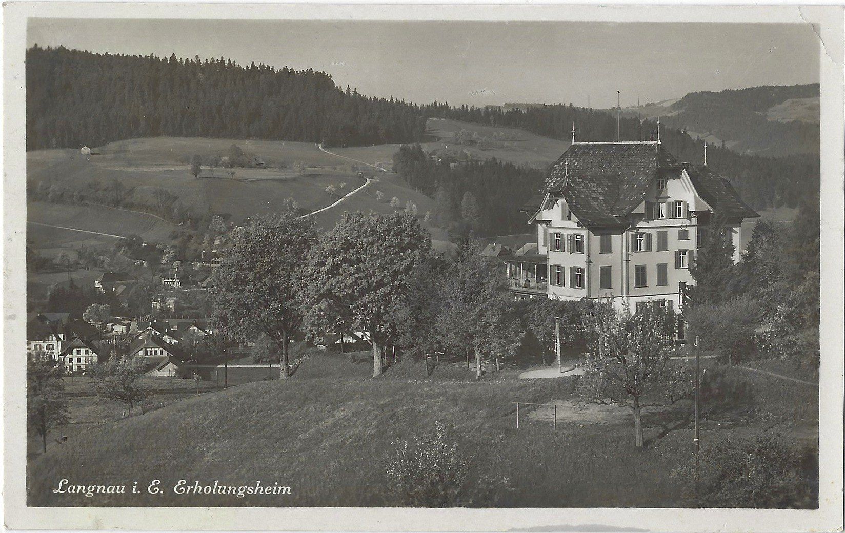 Ansichtskarten: Langnau  i.  E.  Erholungsheim – Gebraucht aus Bütschwil von Jackson1A