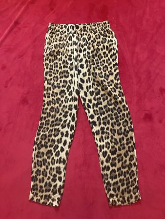Zara Hose mit Leo-Muster, Gr. S, ideal für den Sommer