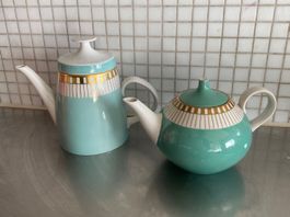 Teekanne & Kaffeekanne DDR Keramik 50er 60er Design