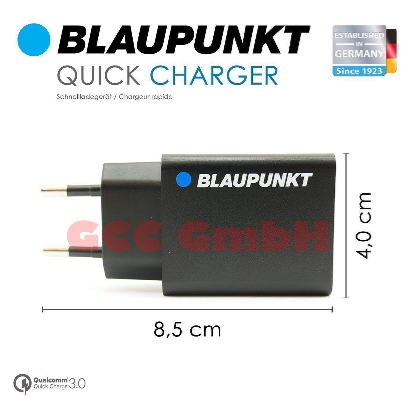 Caricabatterie: Blaupunkt - Schnell-Ladegerät Schwarz3.0 – Nuovo e nell'imballaggio originale da Freienstein venduto da GCC_GmbH 4