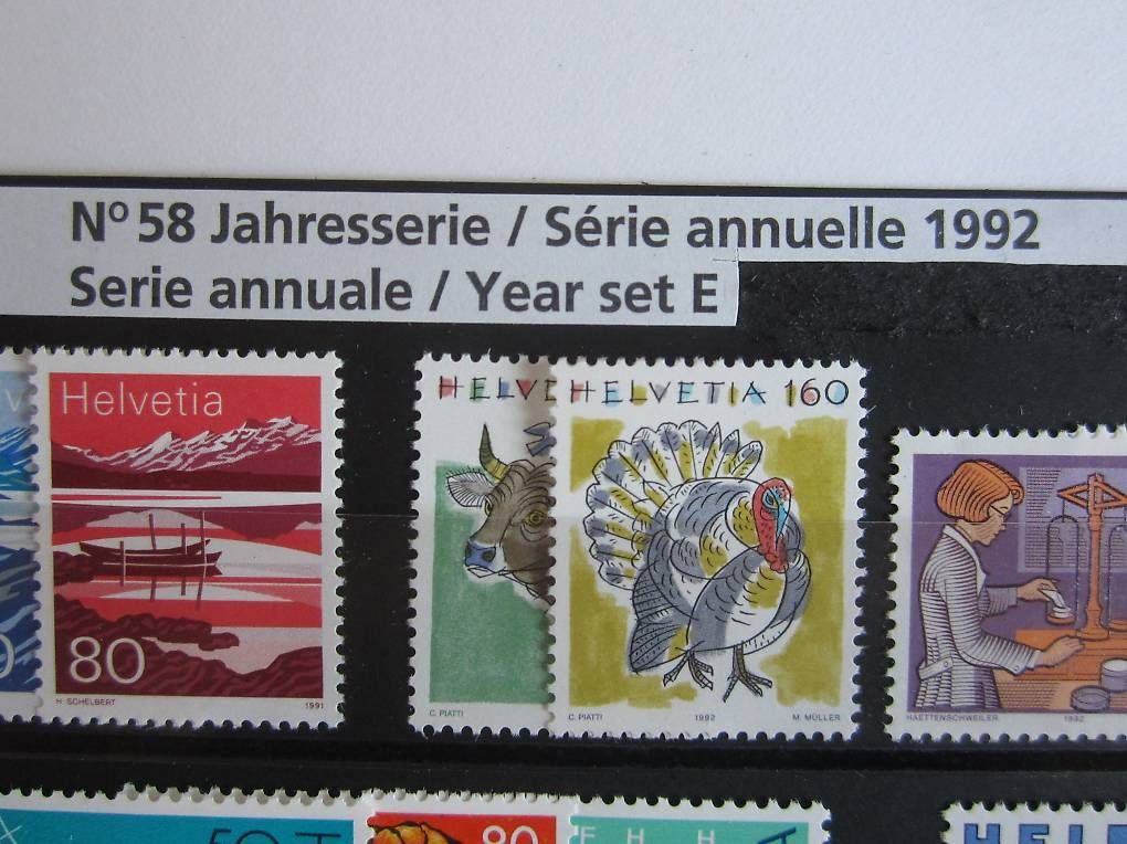 Tutti i francobolli: Briefmarken Schweiz 1992 – Usato da Saland venduto da k_z_tny8 1