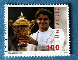 Nr.1229 GESTEMPELT Roger Federer 2007   