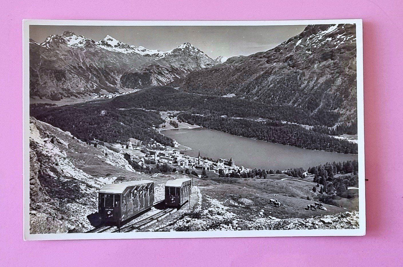 Cartoline postali: St. Moritz - Corviglia Bahn - Ausweiche – Usato da Rothrist venduto da RROENK