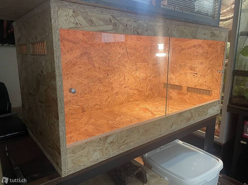 Terrarium Holz 100x50x50 inkl. Lampenfassung Kaufen auf Ricardo