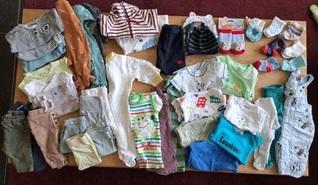 Babykleider-Paket Gr. 0-3 Monate, Frühling und Sommer (P1)