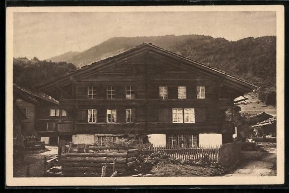 Cartoline postali: AK Wilderswyl, Bauernhaus – Usato da Berlin venduto da bartko-reher