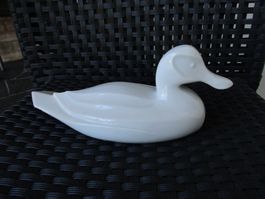 Sammler Porzellan Ente Signiert lang 24 cm , hoch 10 cm