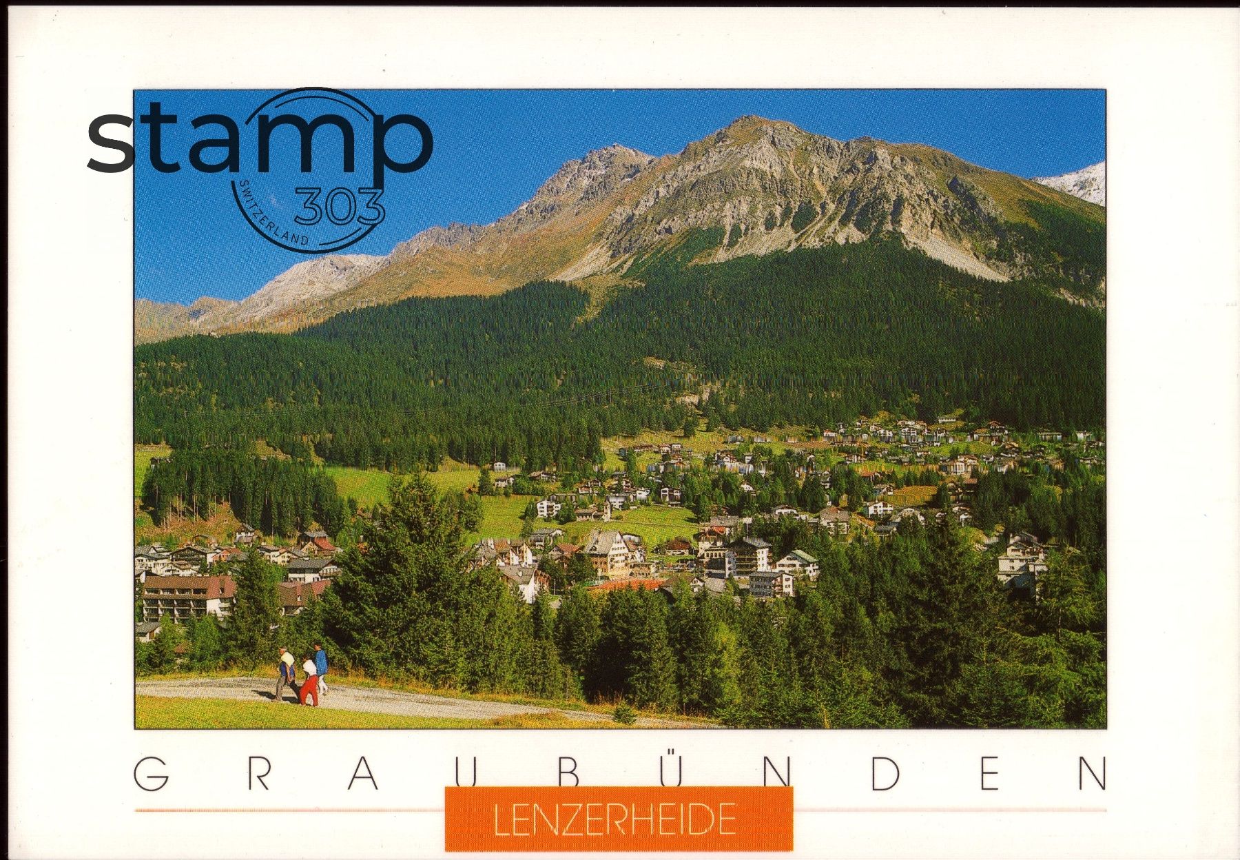 Cartoline postali: AK Lenzerheide gegen das Rothorn – Usato da Eggersriet venduto da stamp303
