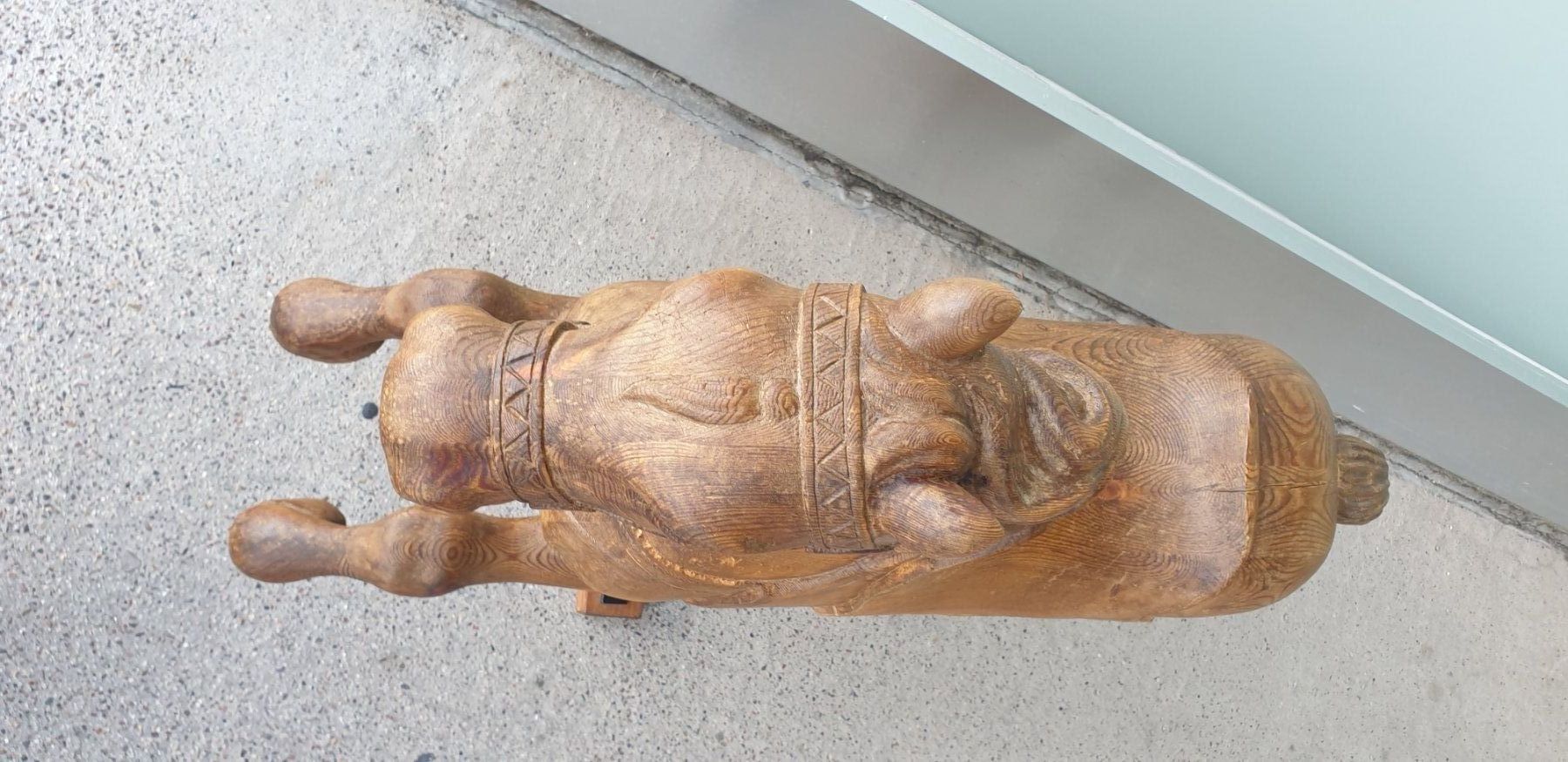 Skulpturen & Statuen: Massive Holzskulptur, Pferd, Holzpferd – Gebraucht aus Emmen von Brockofsky 2