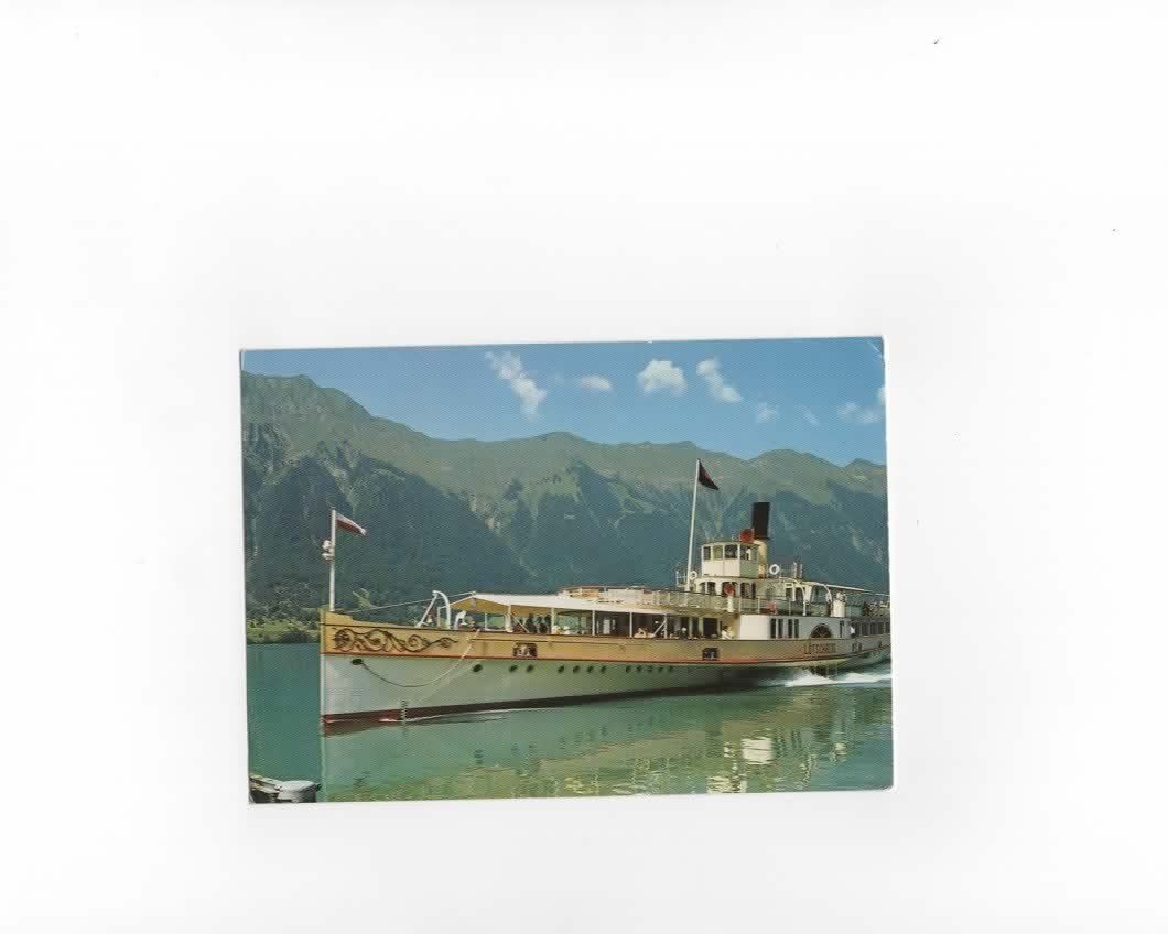 Cartoline postali: Brienzerseedampfschiff "Lötschberg" – Usato da Buchs AG venduto da Baerfisch