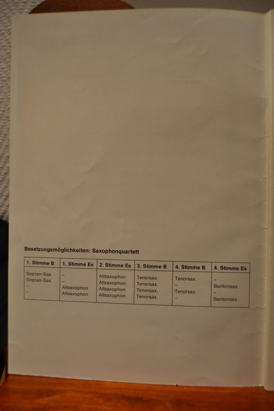 Libri: Vier Stücke für Saxophonquartett – Usato da Büron venduto da Lizali 1