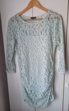 Street One Shirt, Gr. 38, hellblaues Spitzenoberteil, Top!