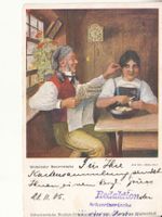 Werbekarte Wehntaler Bauernstube 1905