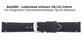 Uhrenband BandOh 20mm schwarz Quick Release
