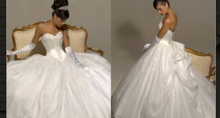 Brautkleid Weiss Grösse M Korsett Schnürung