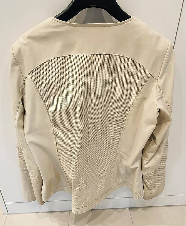 Giacche: Echt Leder Jacke ecru – Usato da Herisau venduto da toro195 1