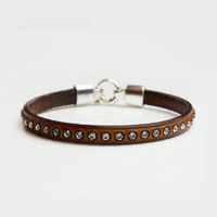 Armband Leder & Silber 925 (14326)