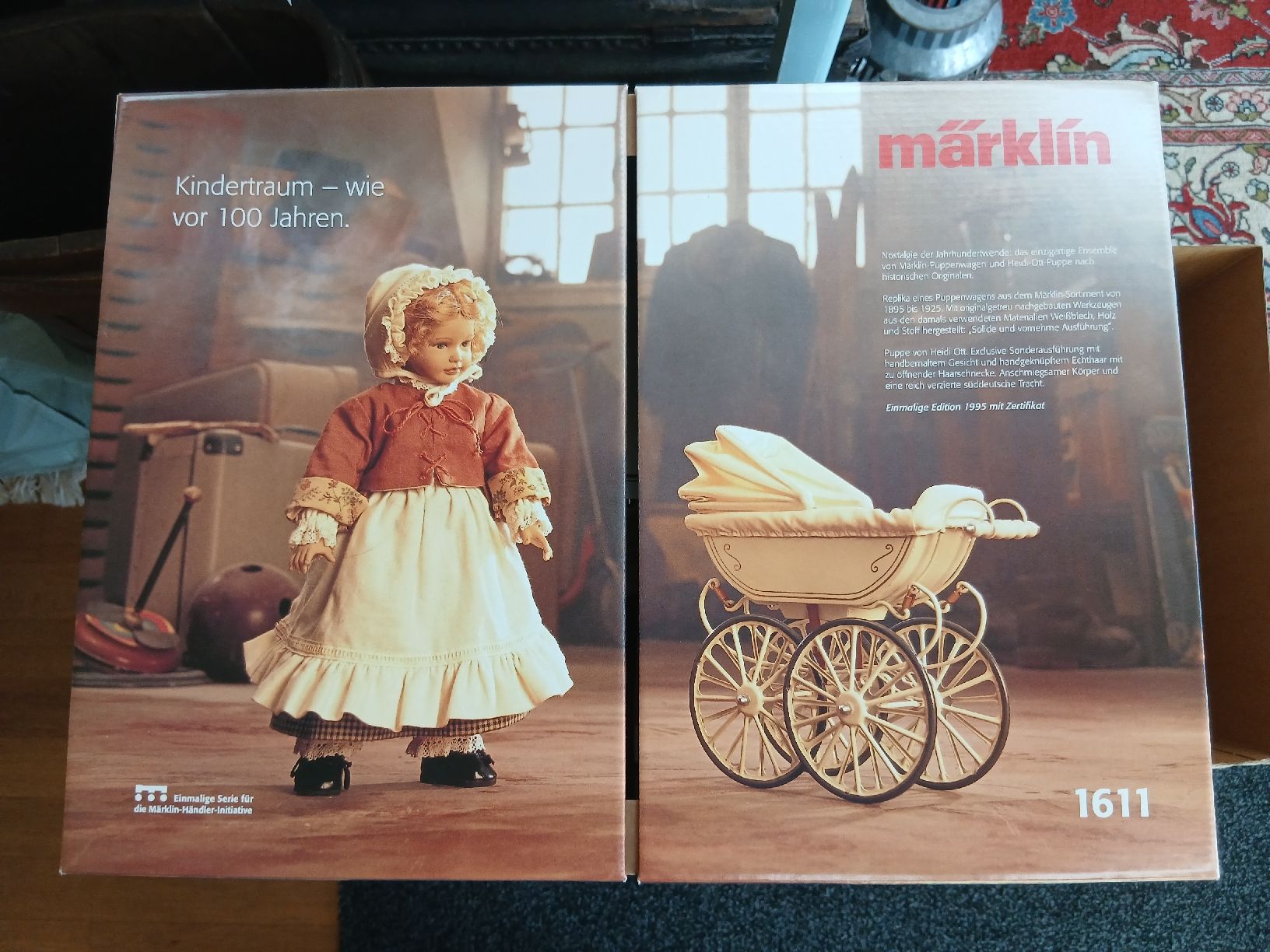 Heidi ott Bambole: Märklin Sammelpuppe 1611 Heidi Ott – Nuovo e nell'imballaggio originale da Adligenswil venduto da karinma