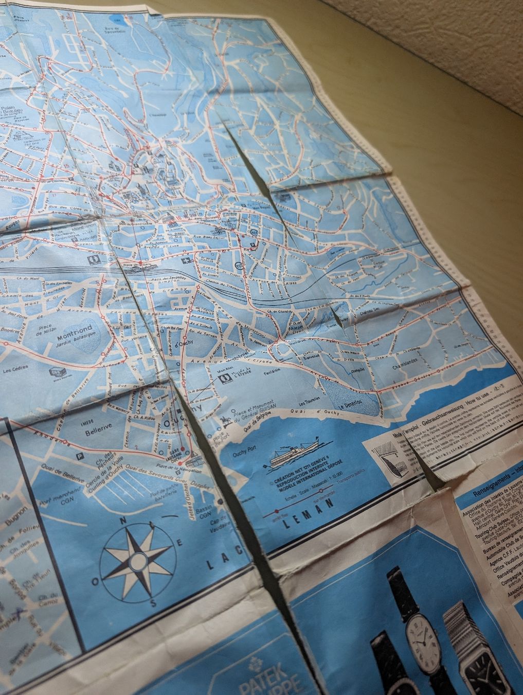 Cartine & Atlanti: Vieux plan de Lausanne de 1982 – Difettoso da Muraz (Collombey) venduto da so06 4