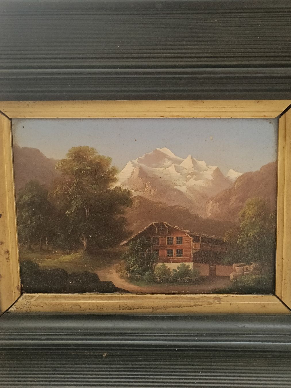 Dipinti: Zwei Klein Gemälde / Berner Oberland original Gerahmt – Usato da Brugg AG venduto da Ente015 1